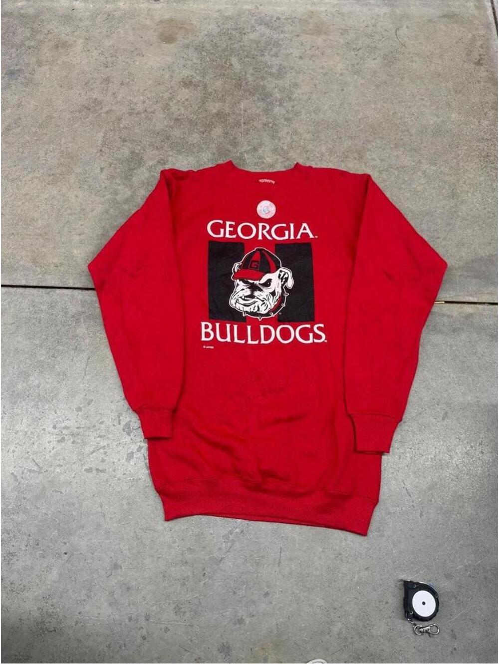 vintage university of georgia bulldogs made in usa collegiate crewneck small